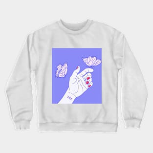 what's in your hand Crewneck Sweatshirt